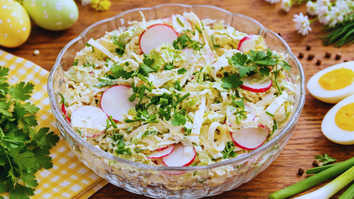 JAJECZNA SAŁATKA WIOSENNA z rzodkiewką