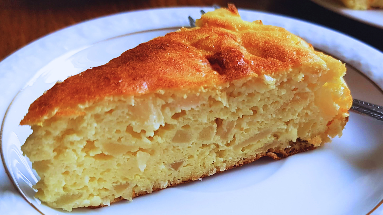 kefirowe ciasto z jabłkami low carb