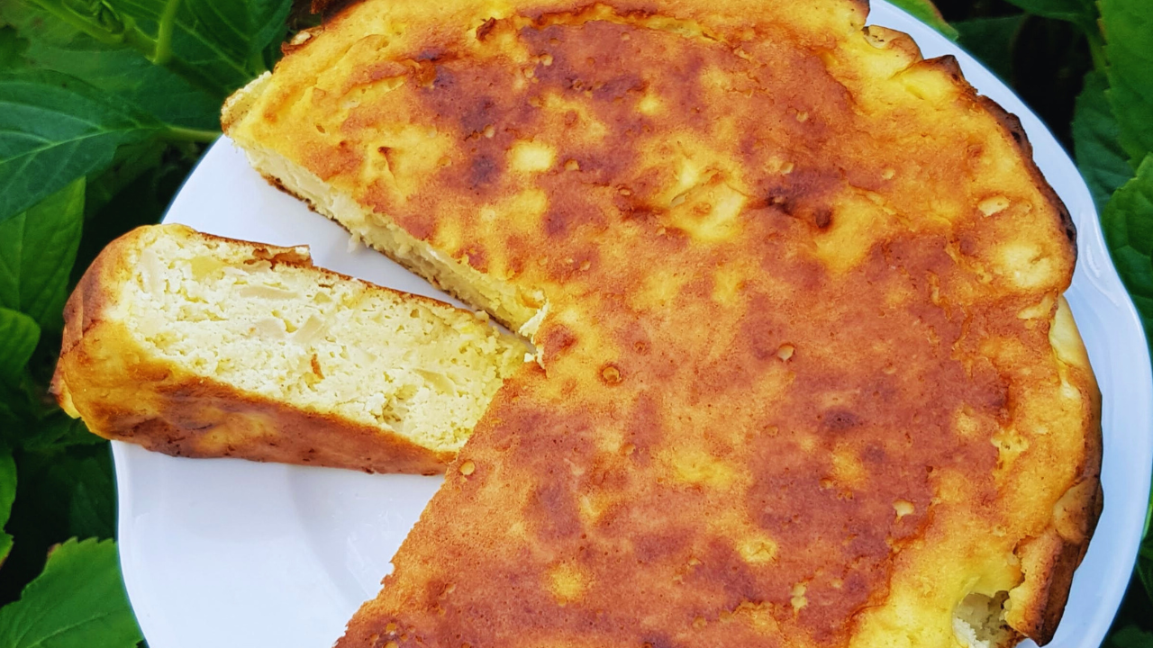 kefirowe ciasto z jabłkami low carb