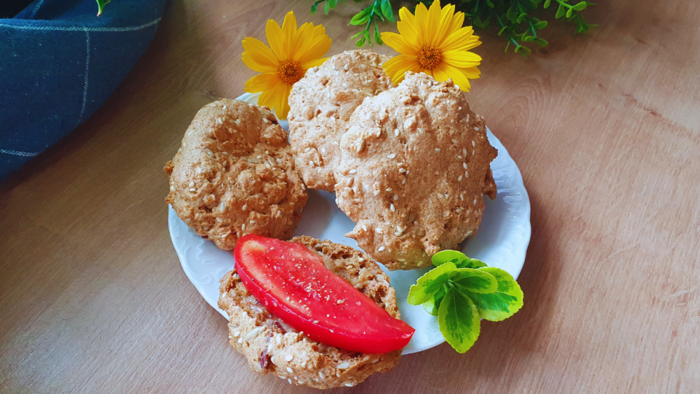 keto bułki bez jajek i bez mąki