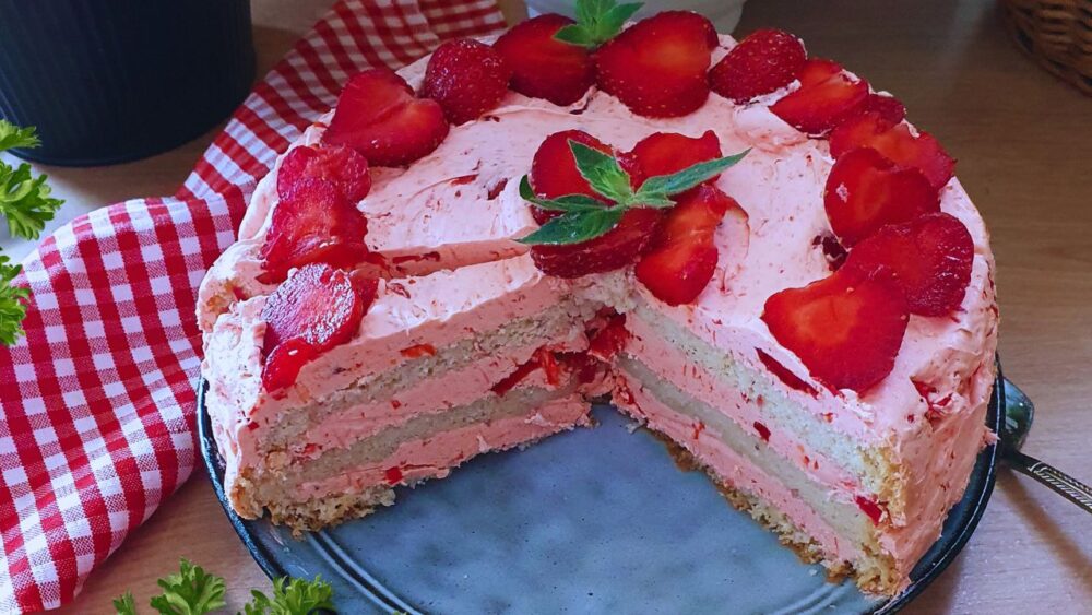 keto tort truskawkowy dieta keto przepisy