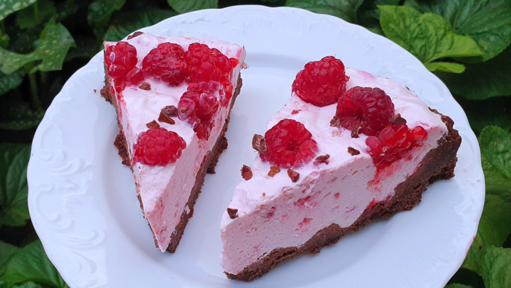keto tarta z malinami