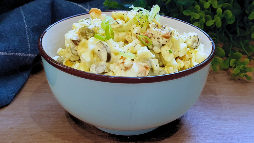 keto sałatka jarzynowa z pieczonych warzyw