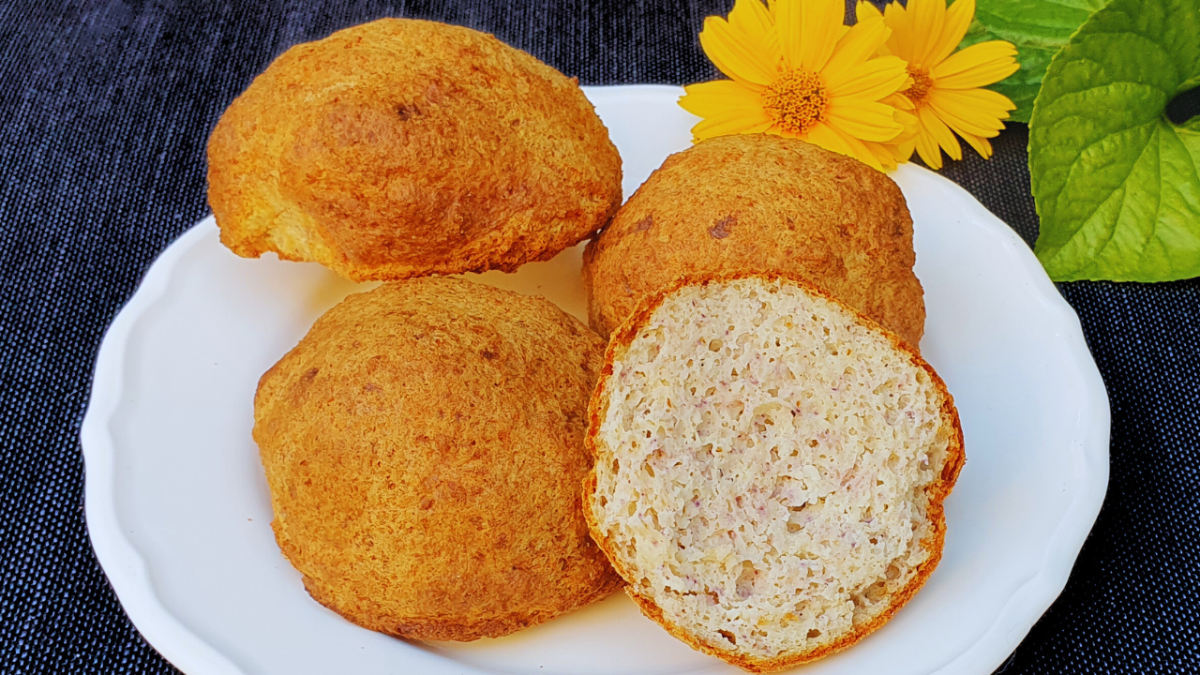 maślane keto bułki