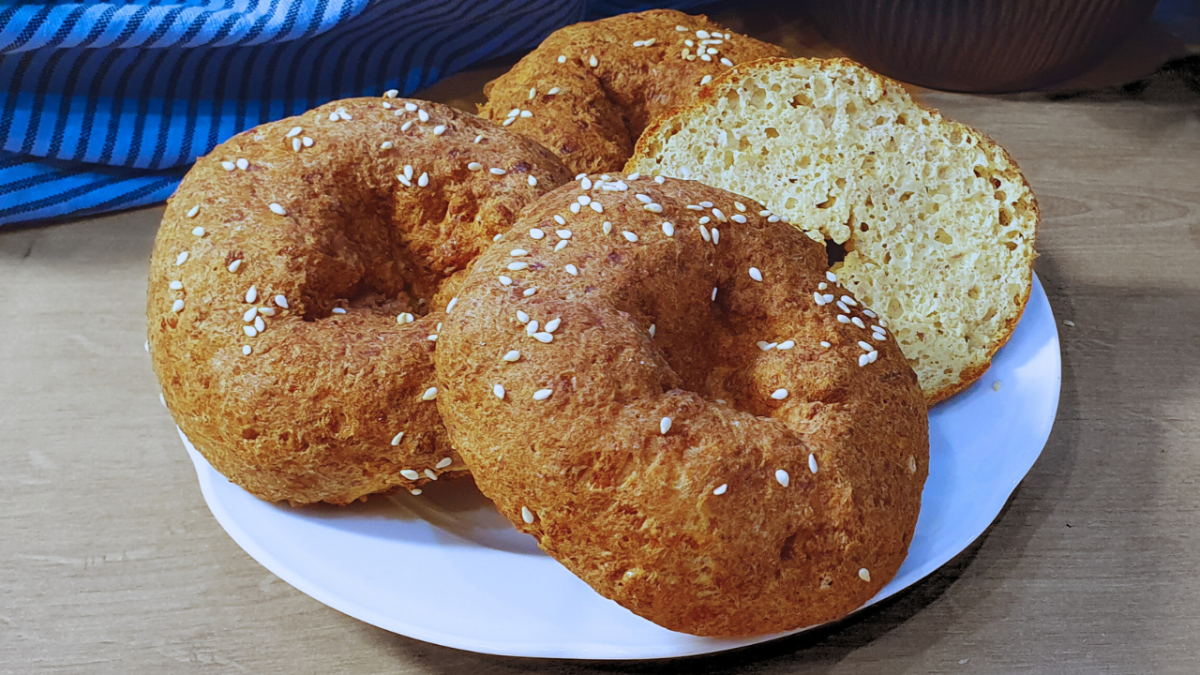 keto bajgle z air fryera