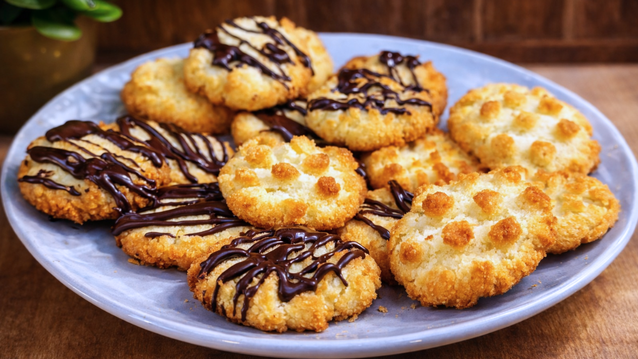 keto ciastka maślano-kokosowe