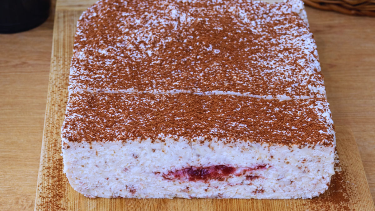 🍫 Mini sernik białkowy straciatella (bez pieczenia)